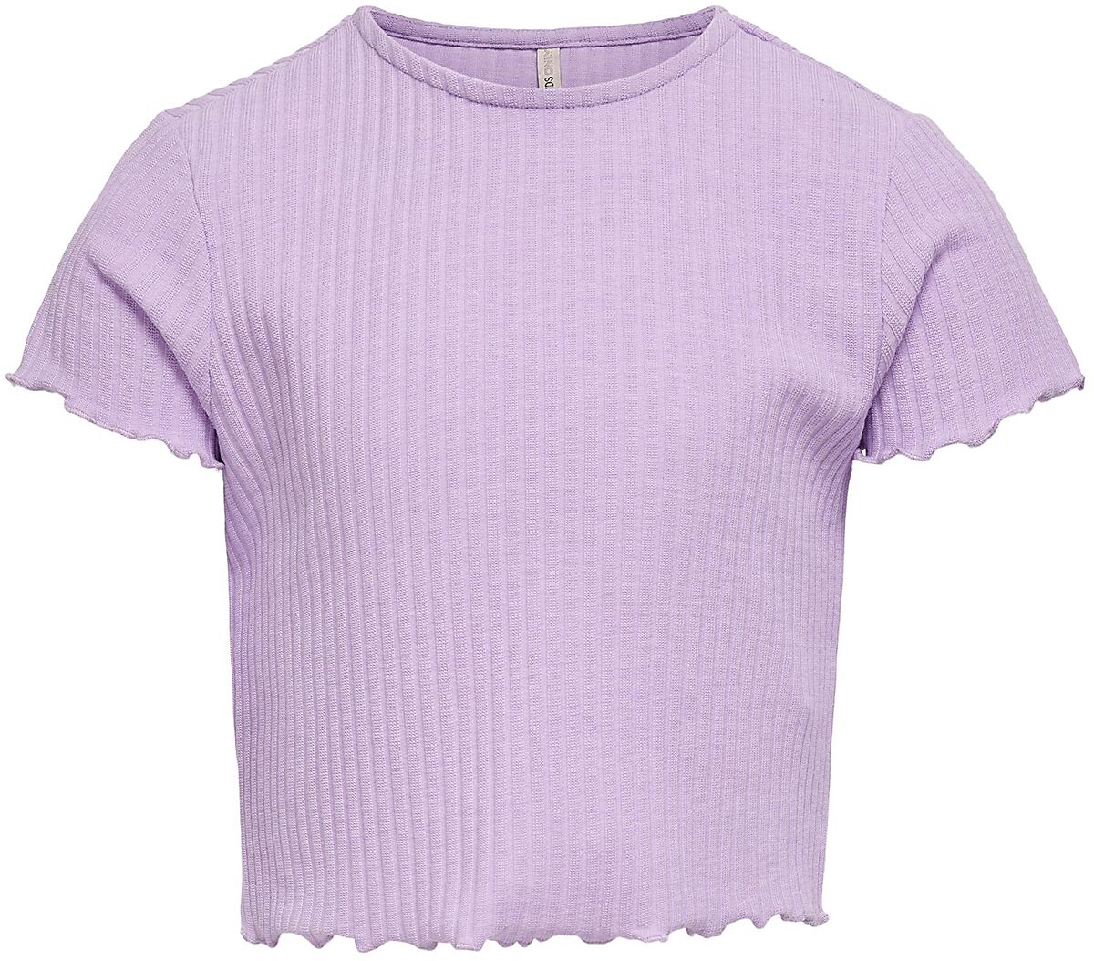T-Shirt Manches courtes de Kids ONLY - Nella Rib Shirt - 122/128 à 158/164 - pour Femme - lilas