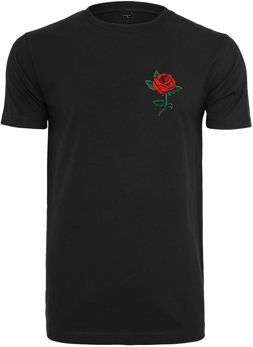 T-Shirt Manches courtes de Mister Tee - Rose Tee - XS à L - pour Homme - noir