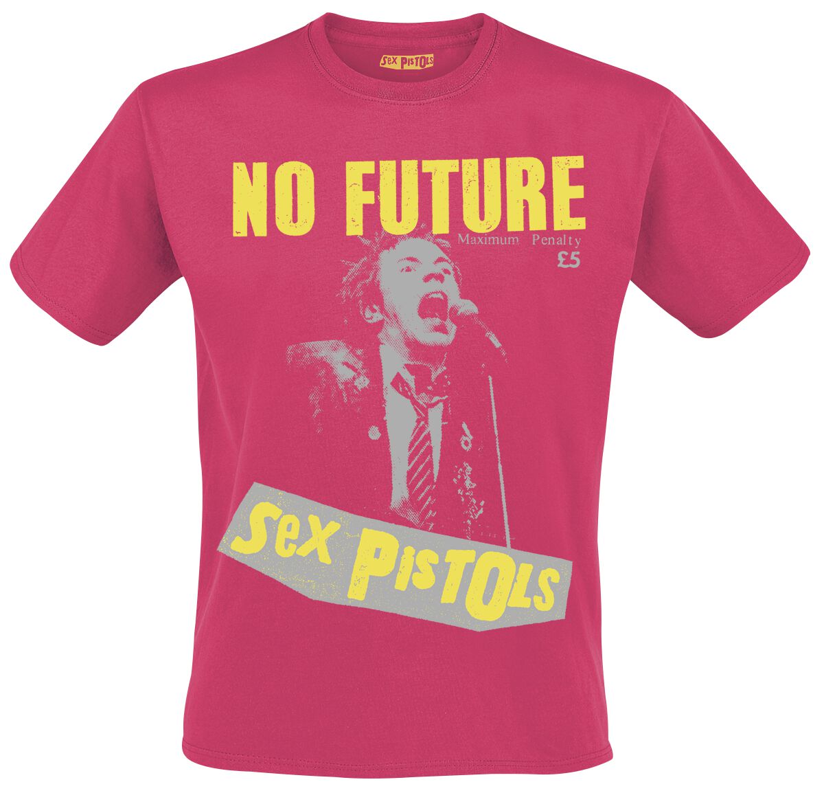 T-Shirt Manches courtes de Sex Pistols - No Future Live Photo - XL - pour Homme - rose