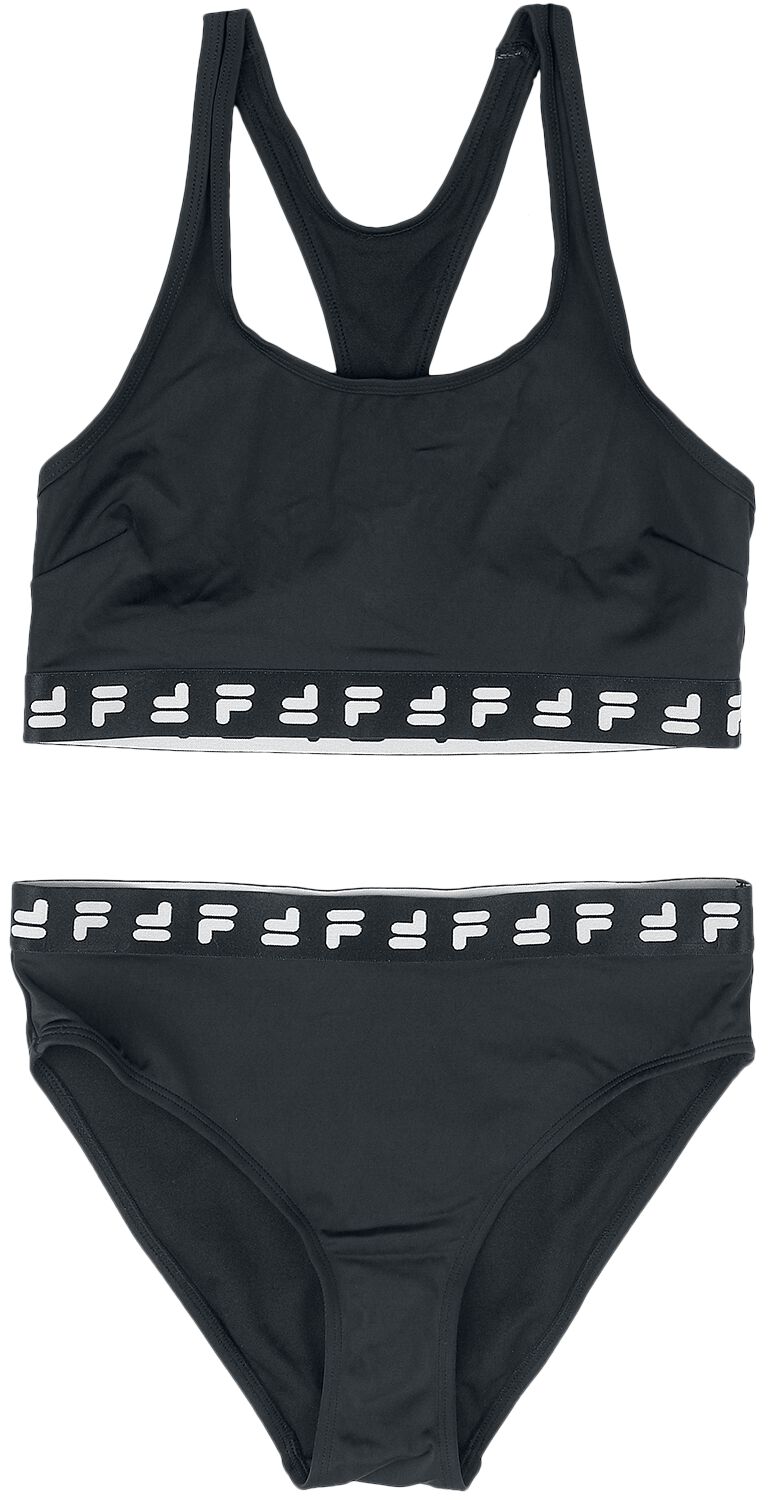 Fila Bikini Set SALINAS racer back bikini XS bis M für Damen Größe M schwarz  - Onlineshop EMP