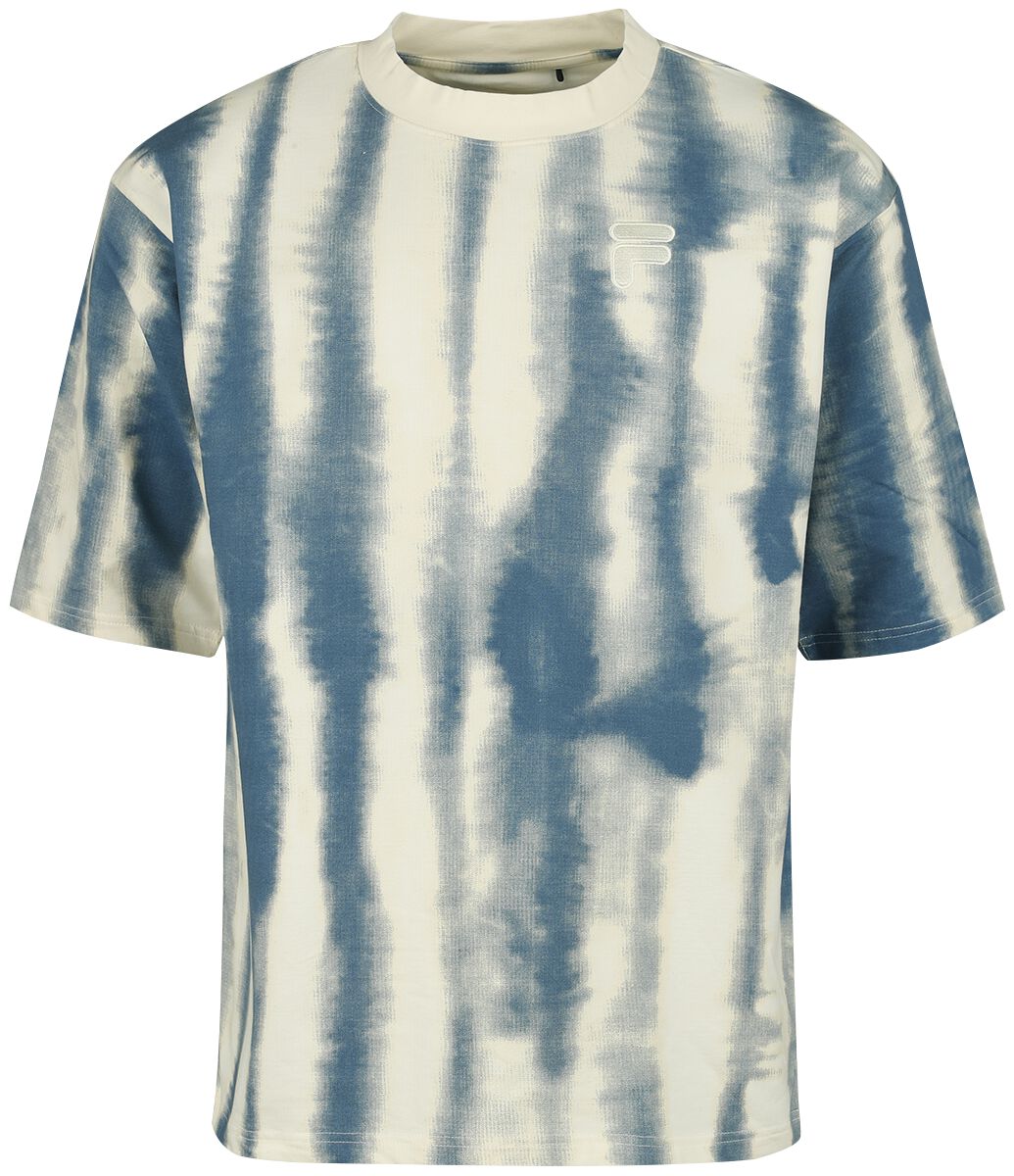 T-Shirt Manches courtes de Fila - CAPOLIVERI AOP oversized tee - S à XXL - pour Homme - blanc/bleu