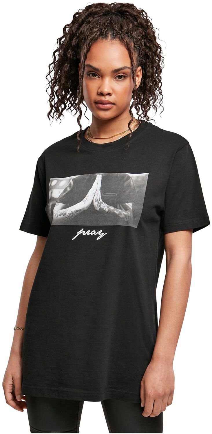 T-Shirt Manches courtes de Mister Tee - Ladies Pray Tee - XS à 4XL - pour Femme - noir