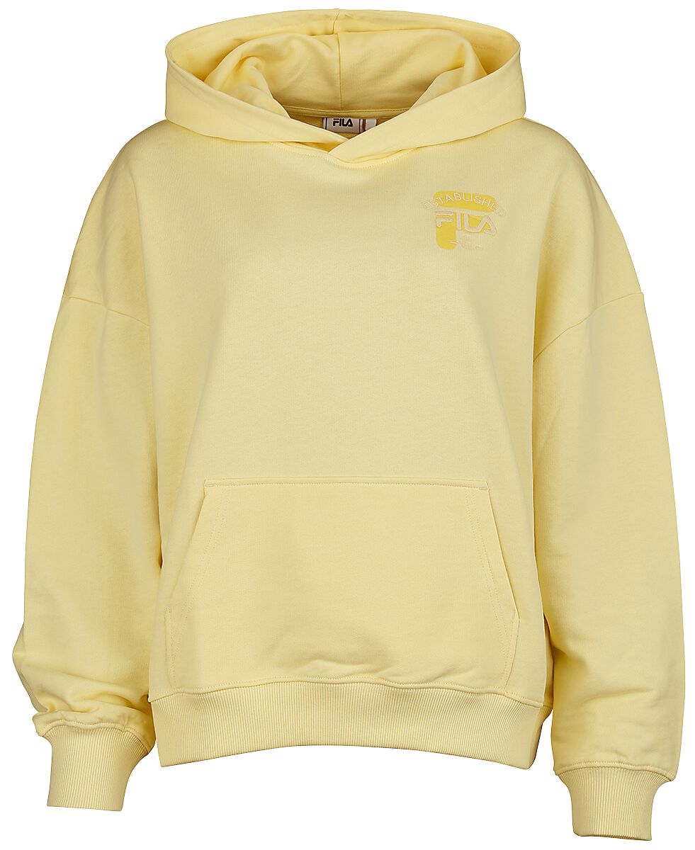 Sweat-shirt à capuche de Fila - BAKUM oversized sweat hoodie - XS à XL - pour Femme - jaune clair