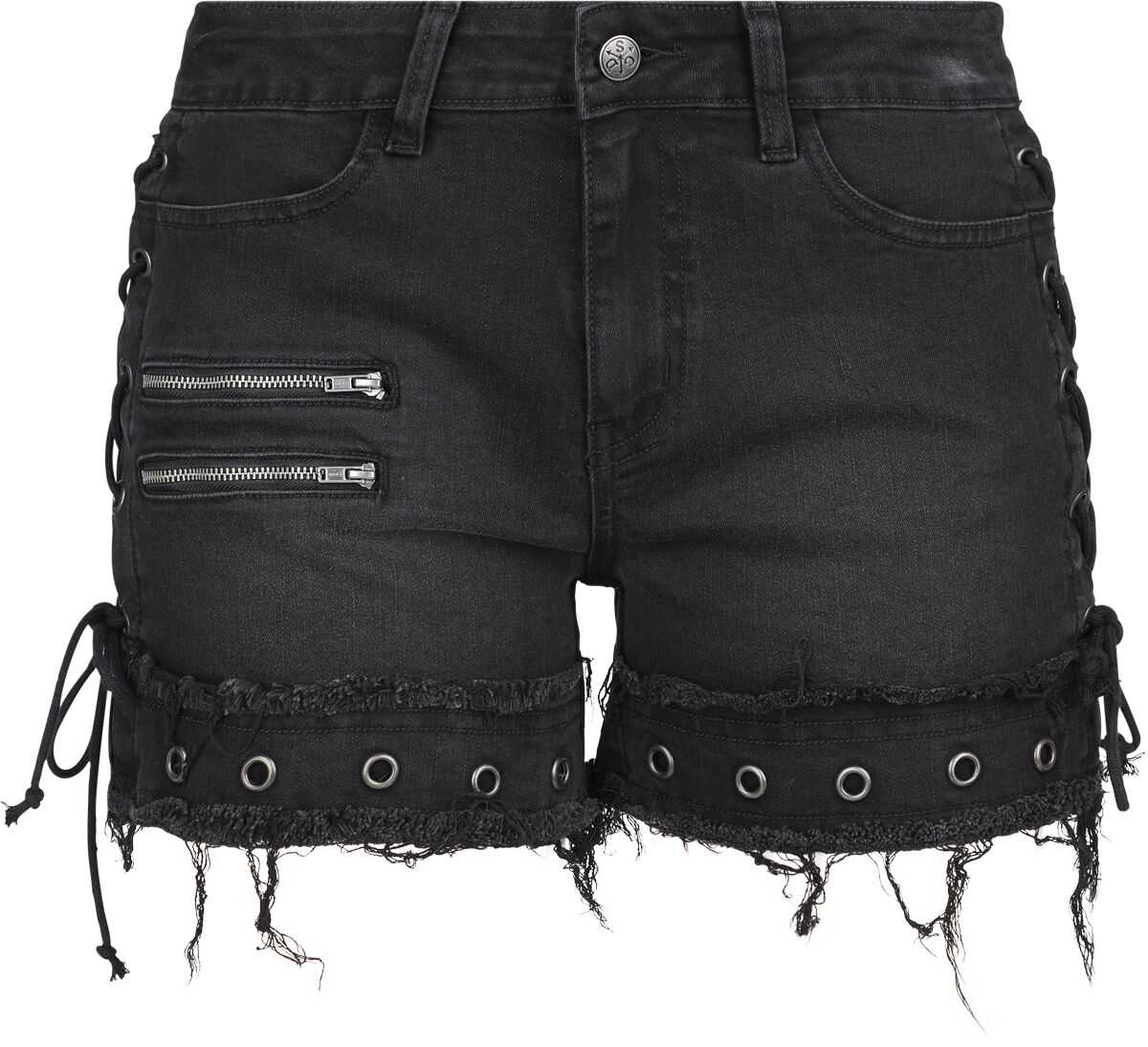 Levně Rock Rebel by EMP EMP Street Crafted Design Collection - Shorts Dámské šortky černá