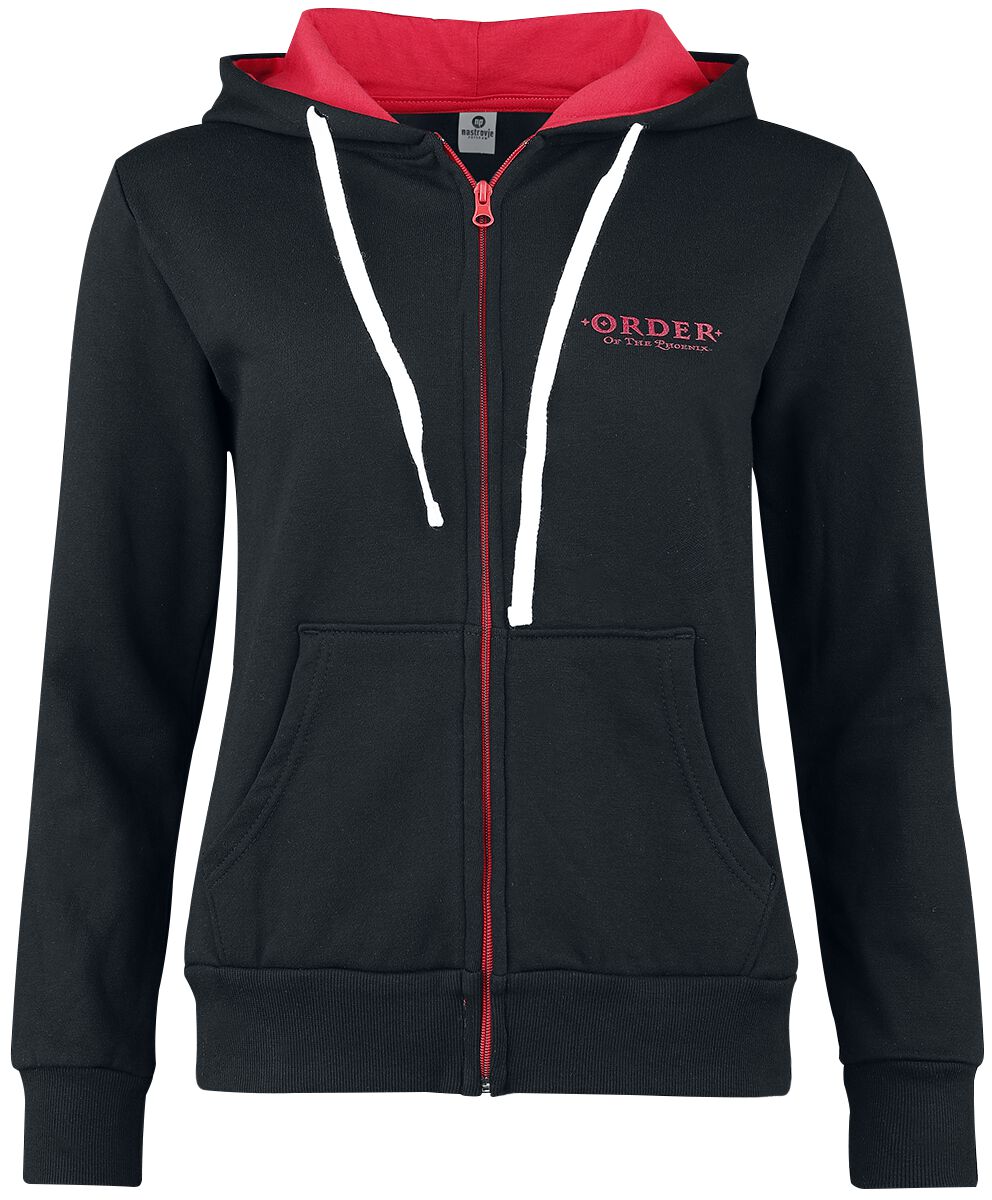 Harry Potter Phönix Kapuzenjacke schwarz rot
