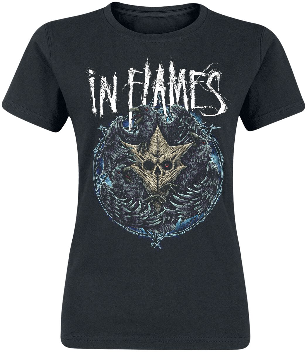 In Flames Jesterhead Raven T-Shirt schwarz