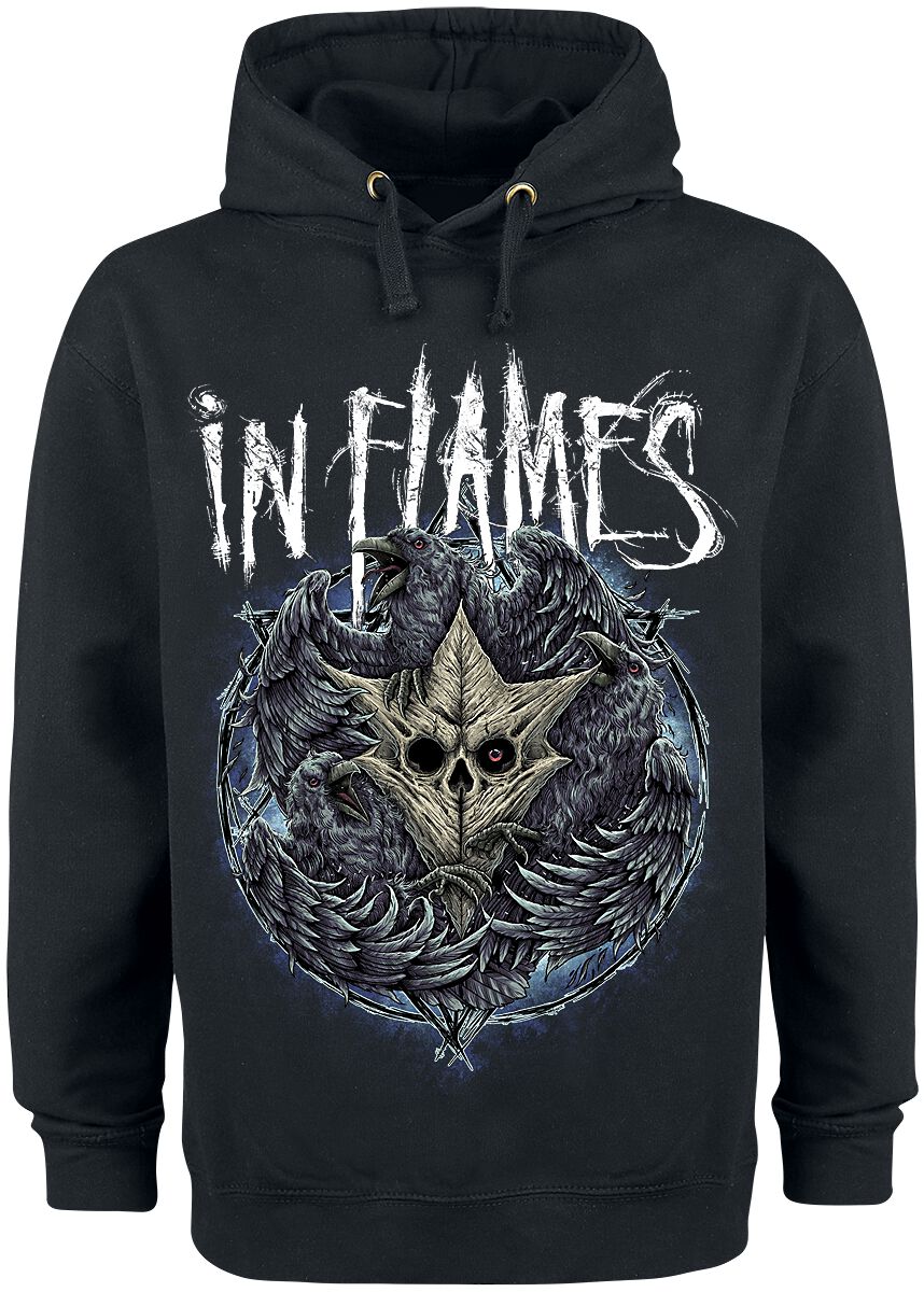 In Flames Jesterhead Raven Kapuzenpullover schwarz In Flames Jesterhead Raven Kapuzenpullover schwarz