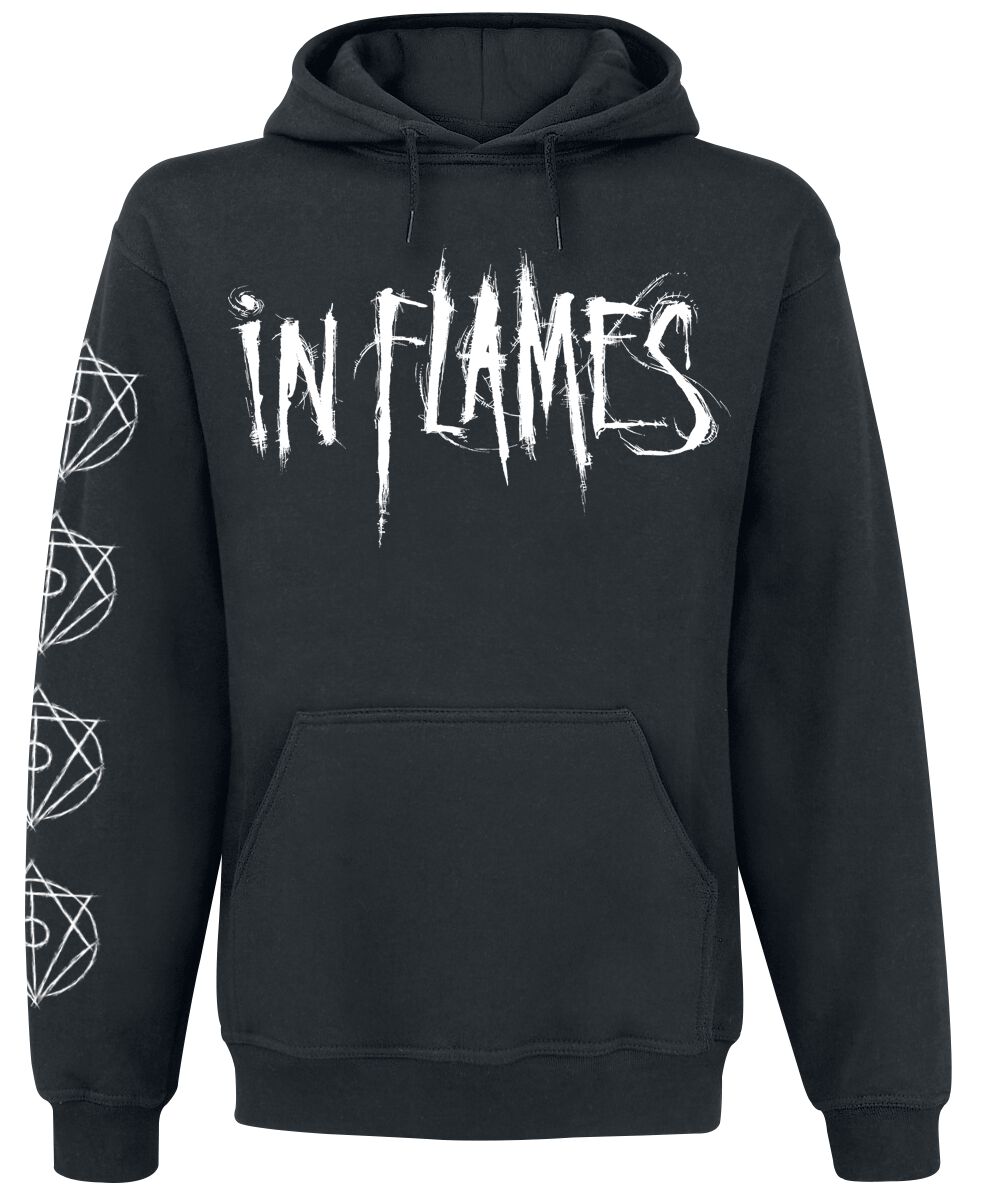 In Flames Jesterhead White Raven Kapuzenpullover schwarz