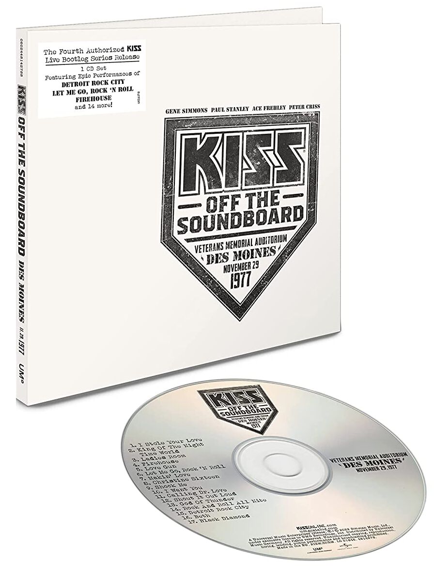 Kiss Off the Soundboard:: Live in  Des Moines 1977 CD multicolor