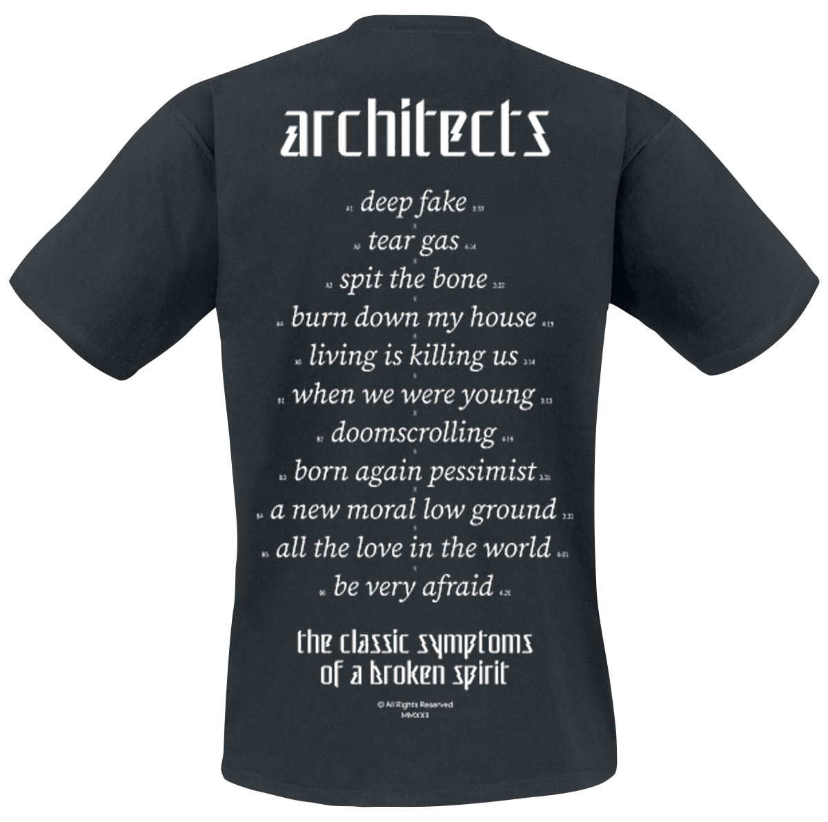Architects 3D Logo T-Shirt schwarz