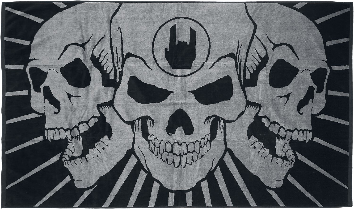 Image of Asciugamano di EMP Special Collection - Skulls EMP - Hand towel - Unisex - nero/bianco
