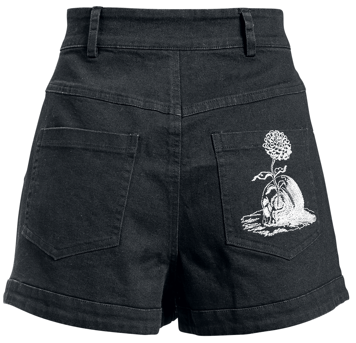 Jawbreaker - Gothic Short - Twill Mini Skirt - XS bis L - für Damen - Größe L - schwarz/weiß