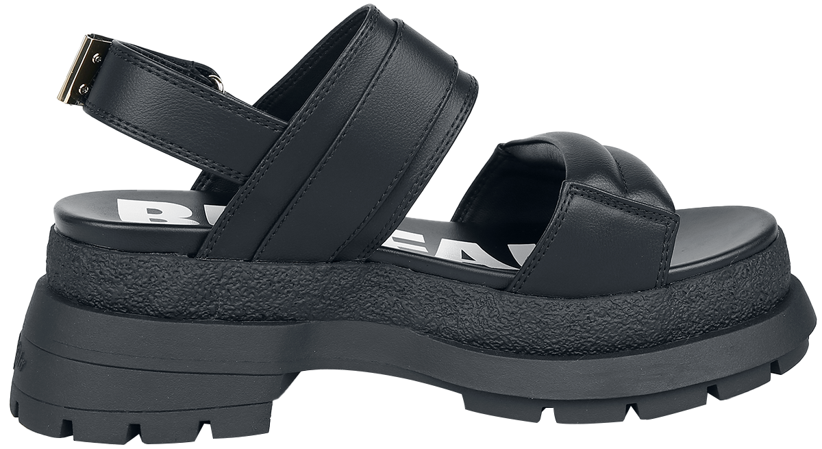 Buffalo Rude Ring Vegan Sandale schwarz