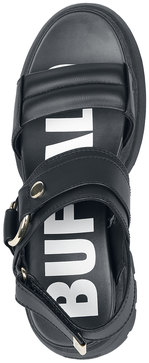 Buffalo Rude Ring Vegan Sandale schwarz