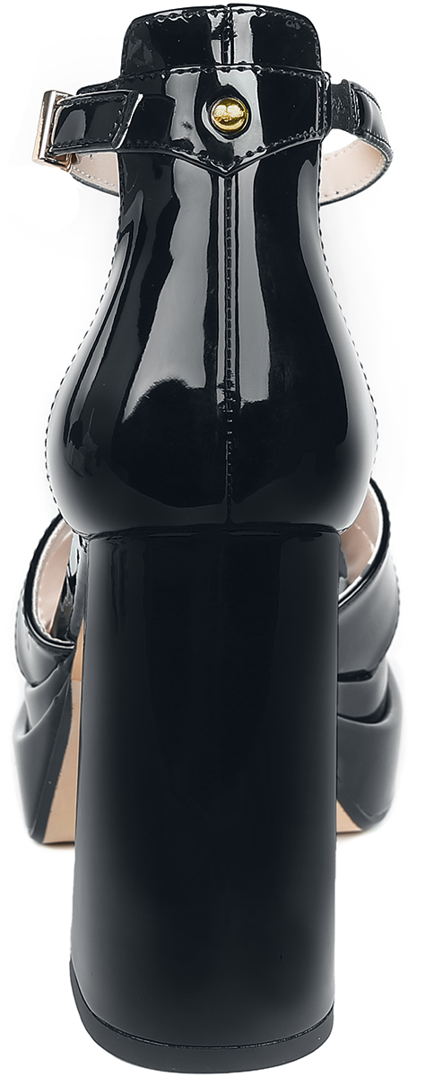 Buffalo May Cross Vegan High Heel schwarz