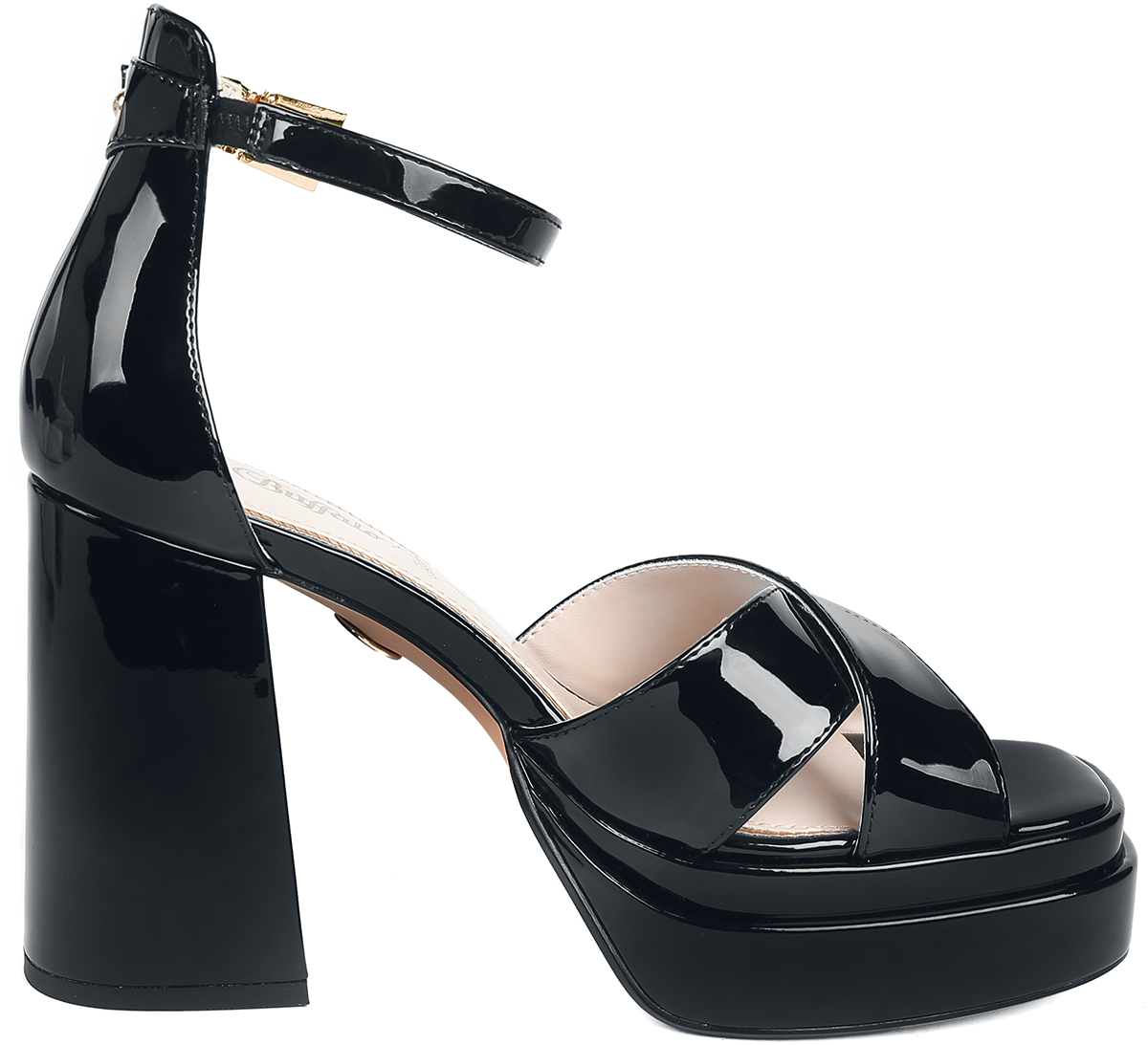 Buffalo May Cross Vegan High Heel schwarz
