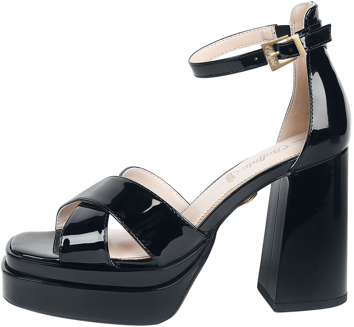 Buffalo May Cross Vegan High Heel schwarz