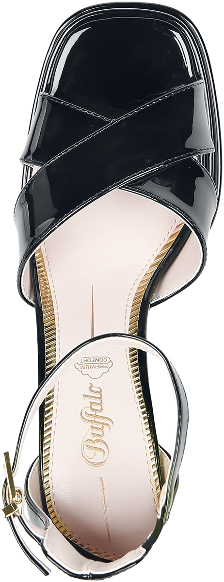 Buffalo May Cross Vegan High Heel schwarz