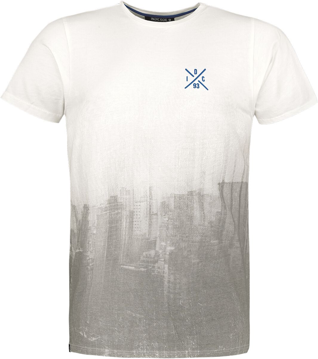 T-Shirt Manches courtes de Indicode - Skyline - XL - pour Homme - blanc