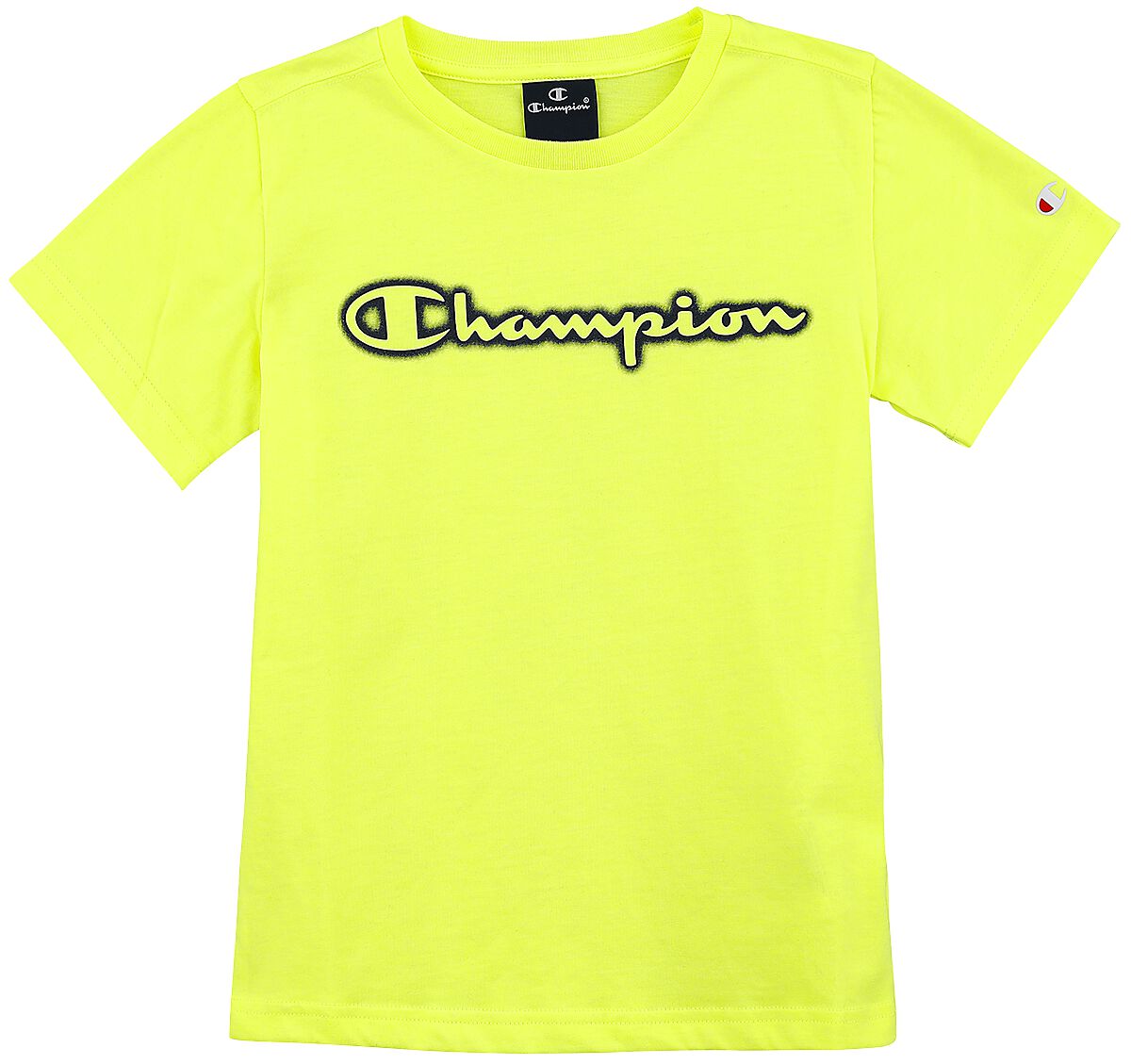 T-shirt de Champion - Legacy Neon Spray Tee - 122/128 à 170/176 - pour garçons - jaune