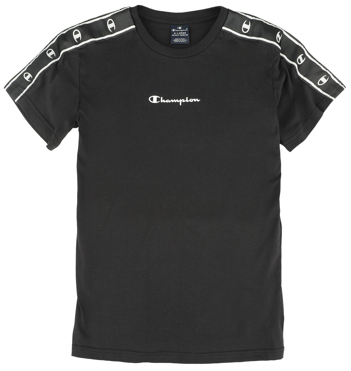 Champion T-Shirt für Kinder - Legacy Tee - für Jungen - schwarz