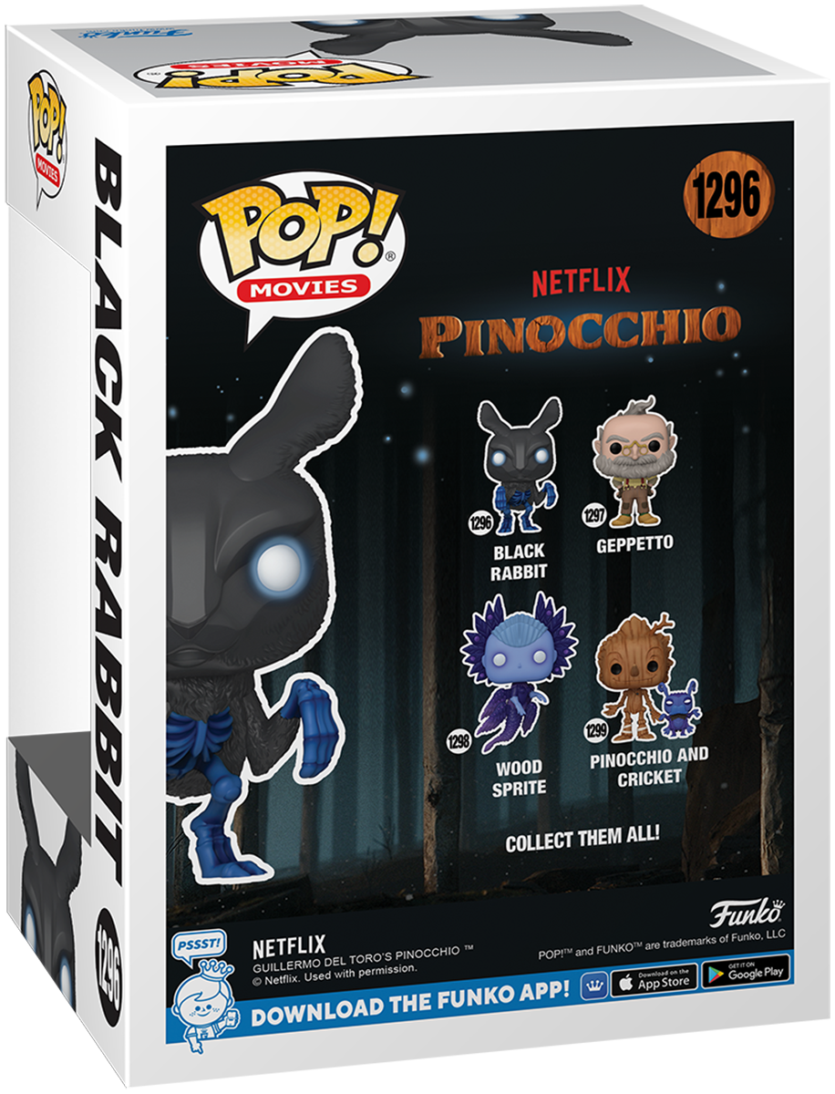 Pinocchio Black Rabbit Vinyl Figur 1296 Funko Pop! multicolor