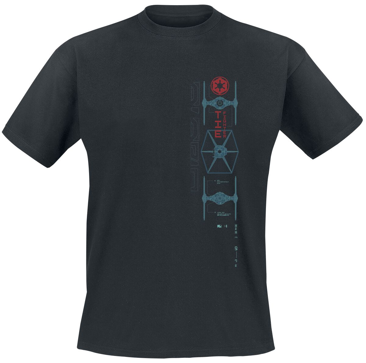 Star Wars T-Shirt - Andor - Tie Fighter - S bis 5XL - für Männer - Größe XXL - schwarz  - Lizenzierter Fanartikel