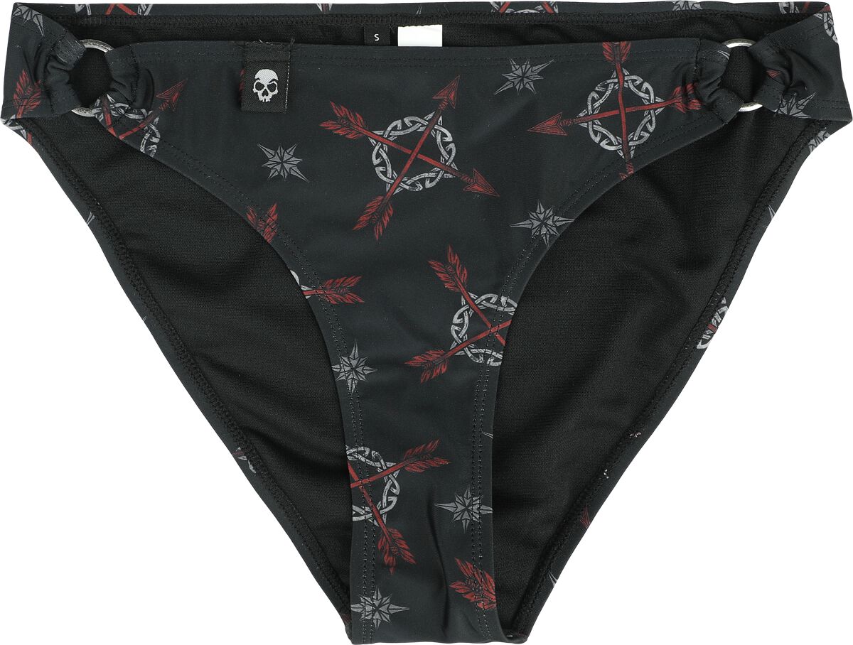 Black Premium by EMP Bikini-Unterteil - Bikini Pants With Celtic Prints - S bis XXL - für Damen - Größe L - schwarz