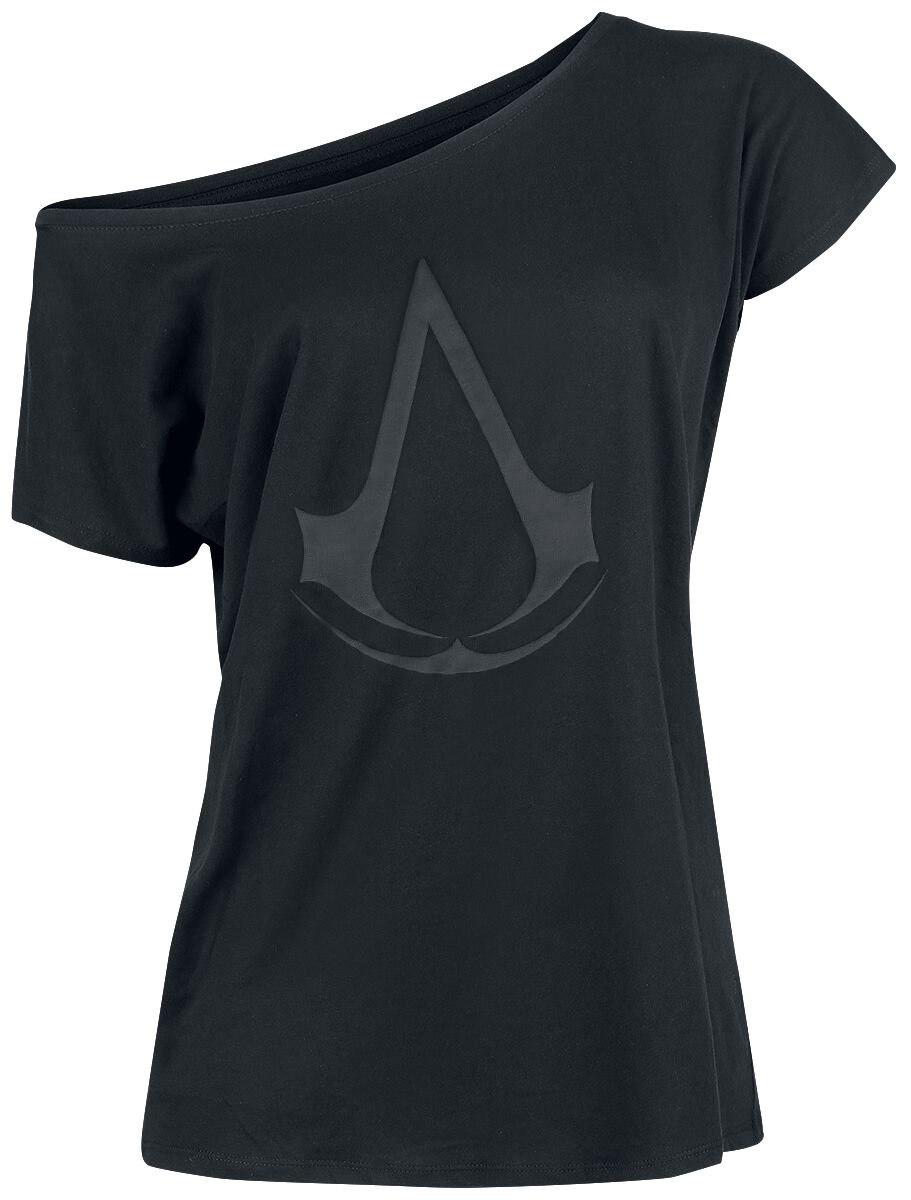 Assassin`s Creed - Gaming T-Shirt - Special Logo - S bis L - für Damen - Größe L - schwarz  - EMP exklusives Merchandise!