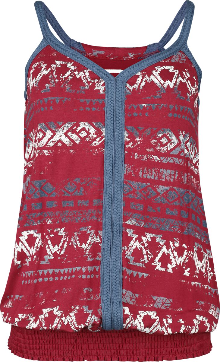 RED by EMP Top with Aztecs Print Top rot in M