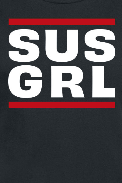 Funshirt SUSGIRL T-Shirt schwarz