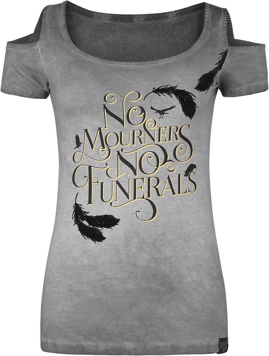 T-Shirt Manches courtes de Shadow and Bone - No Mourners No Funerals - S à XXL - pour Femme - gris