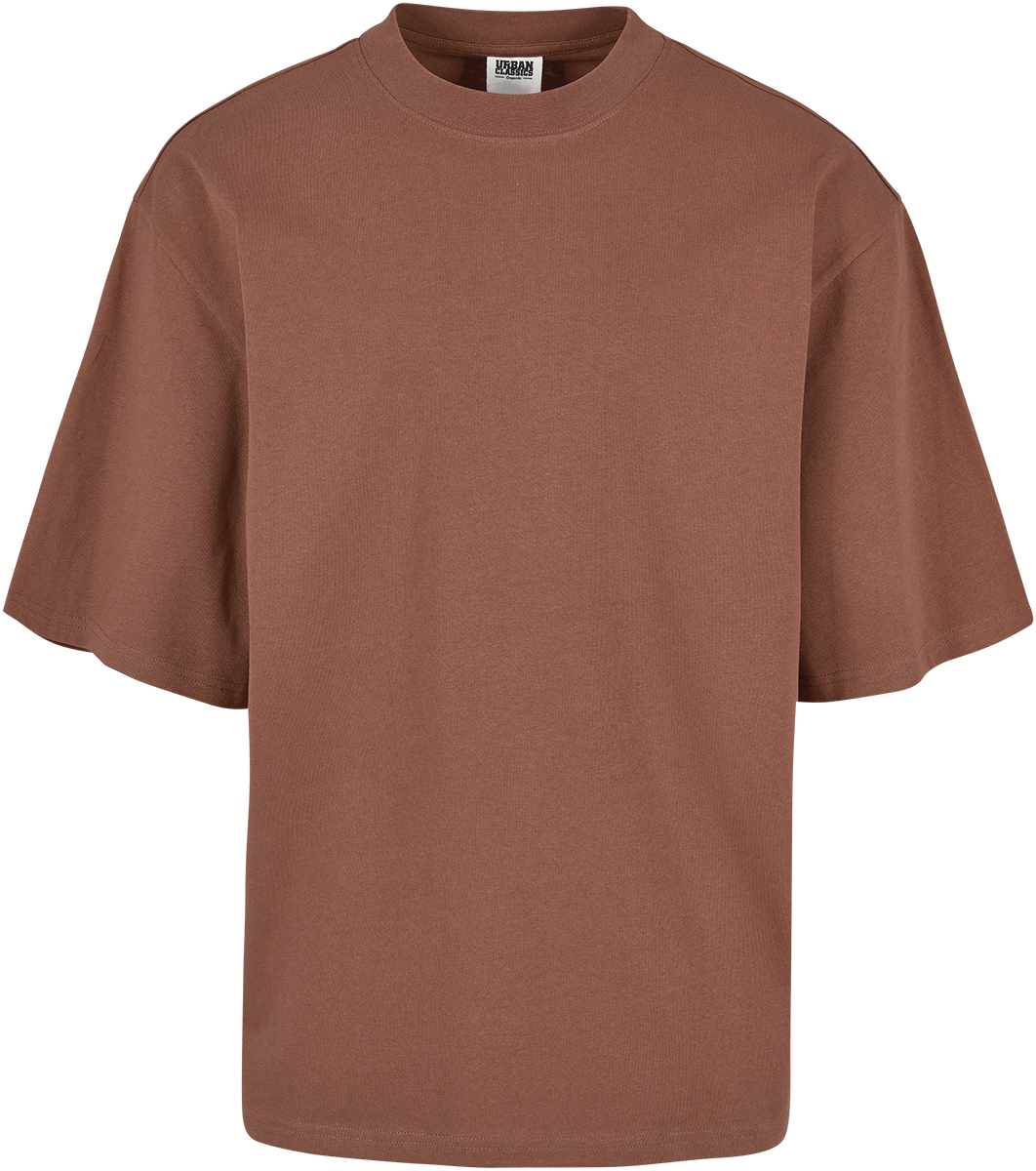 Urban Classics - Organic Oversized Sleeve Tee - T-Shirt - rotbraun