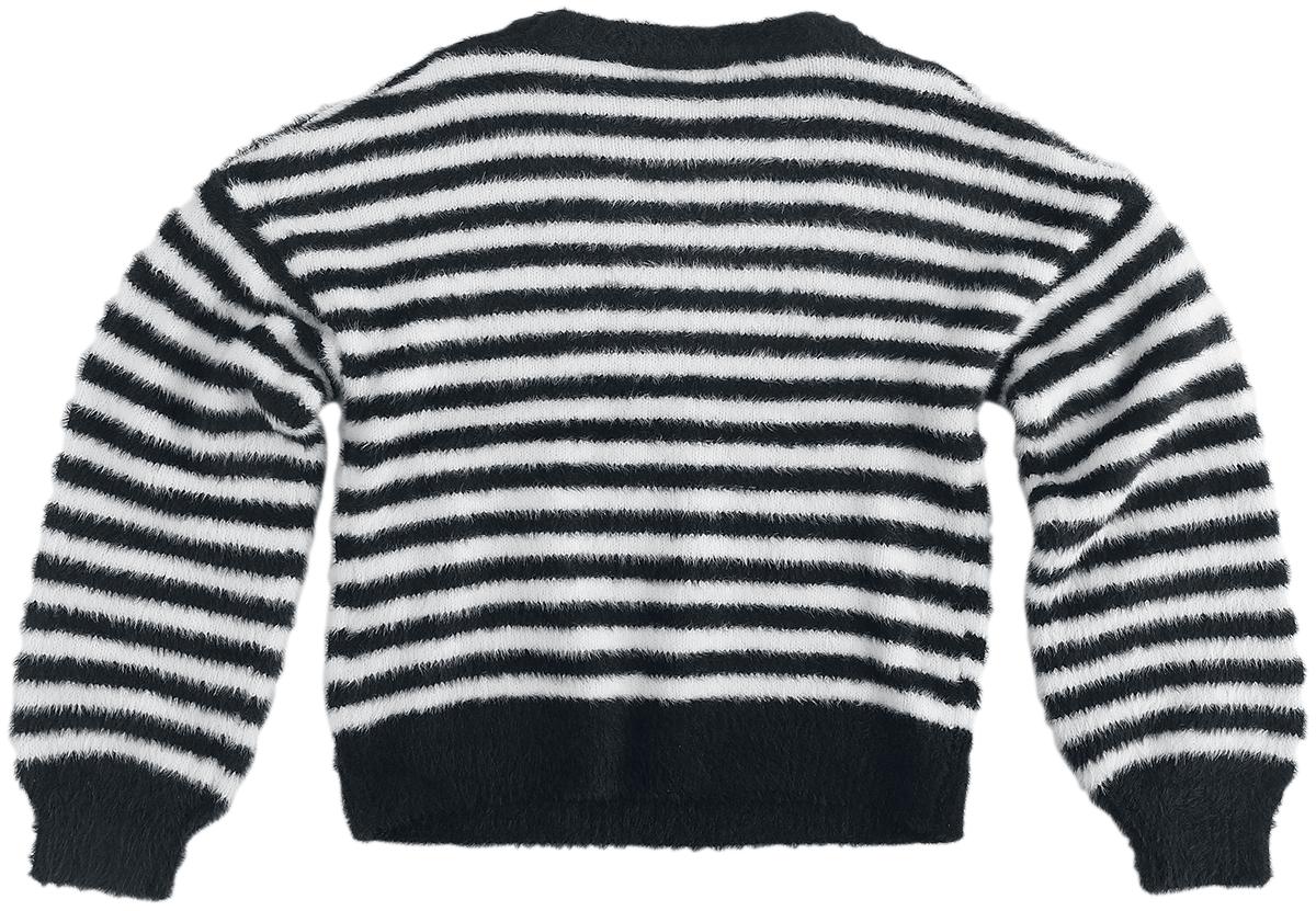 Kids ONLY Piumo Pullover Knitted Sweatshirt schwarz weiß