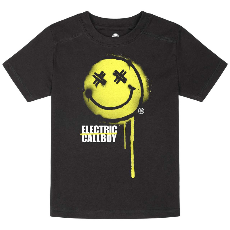 Electric Callboy  T-Shirt - Metal Kids - Spray Smiley - for Children - black