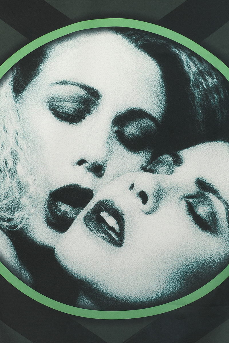 Type O Negative Flagge - Bloody Kisses - grau/schwarz/weiß  - Lizenziertes Merchandise!