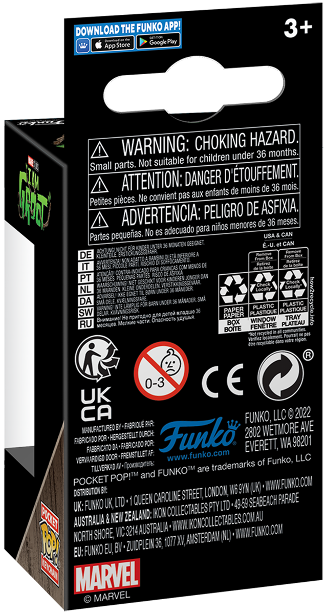 I Am Groot Groot with Cheese Puffs Pocket Pop! Funko Pocket Pop! multicolor