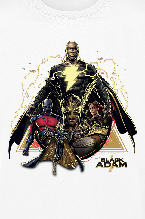 Black Adam JSA Complete Overlap T-Shirt weiß