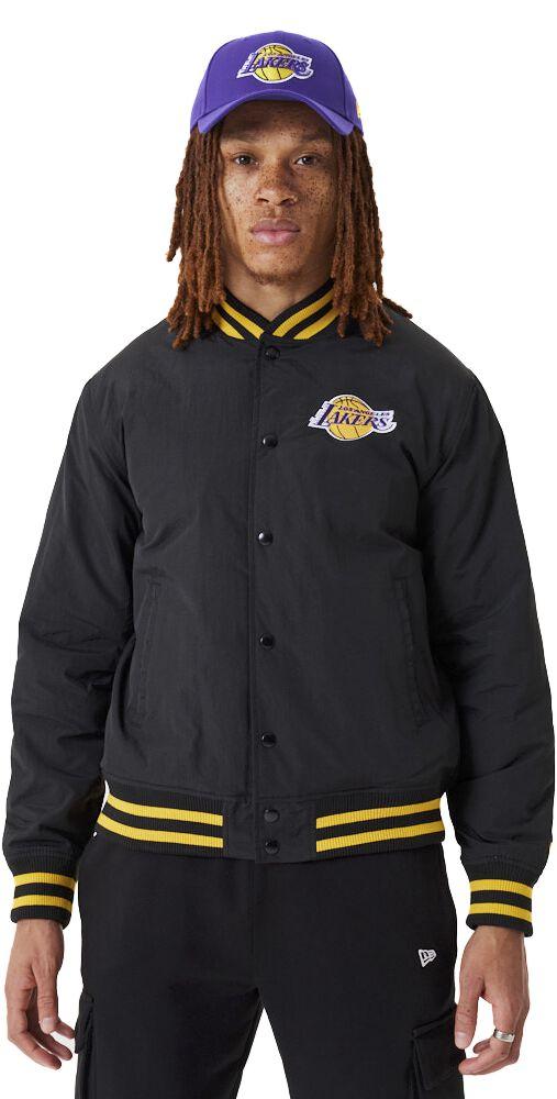 New Era - NBA Bomberjacke - Los Angeles Lakers Bomberjacke - S bis 4XL - Größe XL - schwarz
