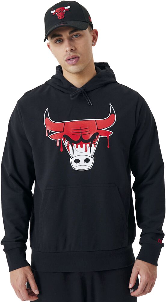 Levně New Era - NBA NBA Drip - Chicago Bulls Mikina s kapucí černá