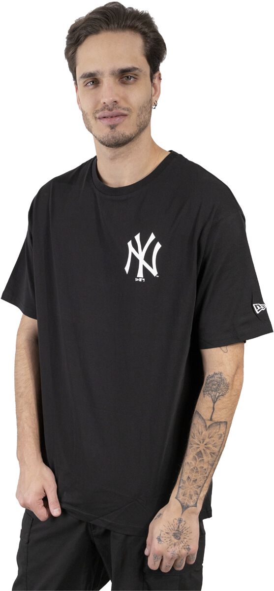 New Era - MLB League Essentials Tee - NY Yankees T-Shirt schwarz in M