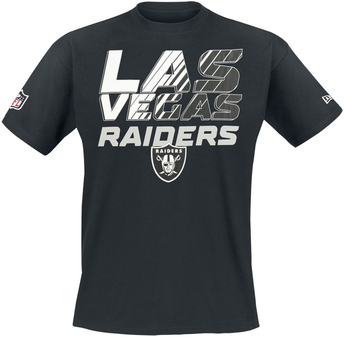 New Era – NFL T-Shirt – NFL Gradient Wordmark Tee – Las Vegas Raiders – S bis XXL – Größe XXL – schwarz