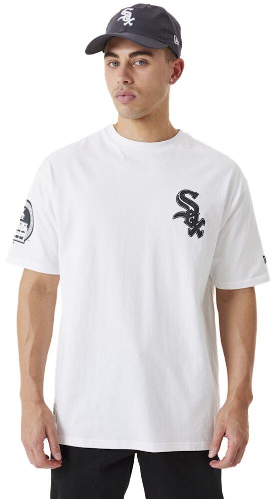 New Era - MLB T-Shirt - Heritage Tee - Chicago White Sox - S bis 4XL - Größe 3XL - weiß