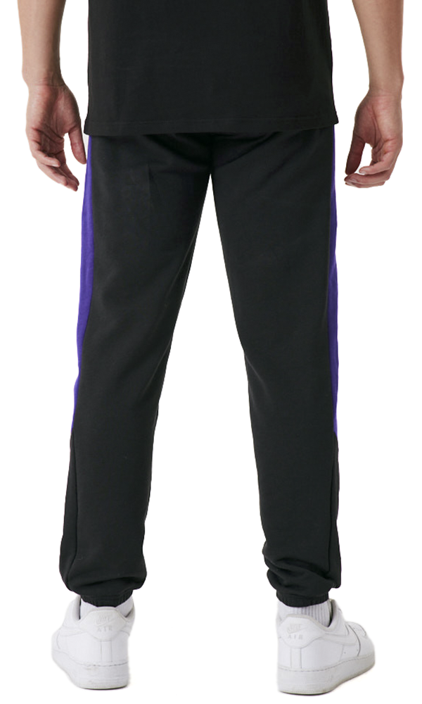 New Era - NBA - Sport Trainingshose - Script Jogger - Los Angeles Lakers - S bis 4XL - für Männer - Größe S - schwarz  - Lizenzierter Fanartikel