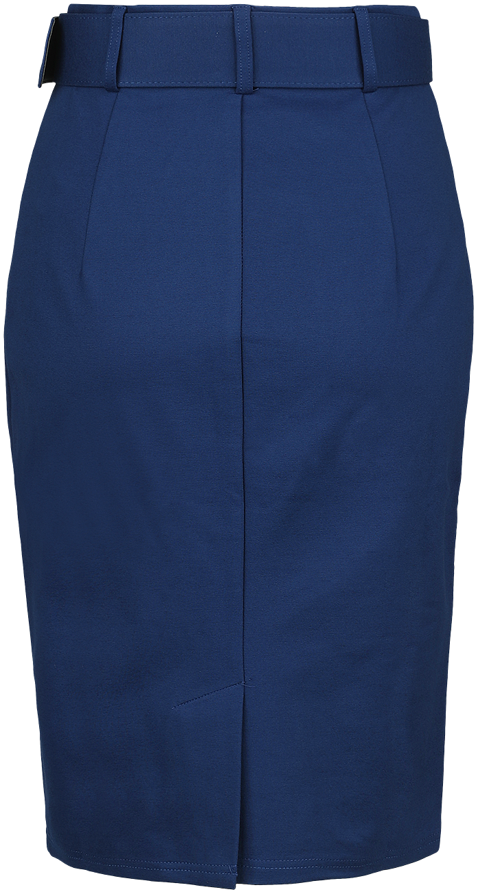 Voodoo Vixen - Rockabilly Rock knielang - Belted Pencil Skirt - XS bis L - für Damen - Größe XS - blau