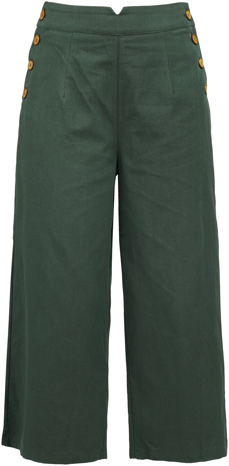 Banned Retro Rockabilly Stoffhose Pretty Perfect Trousers XS bis L für Damen Größe M grün  - Onlineshop EMP