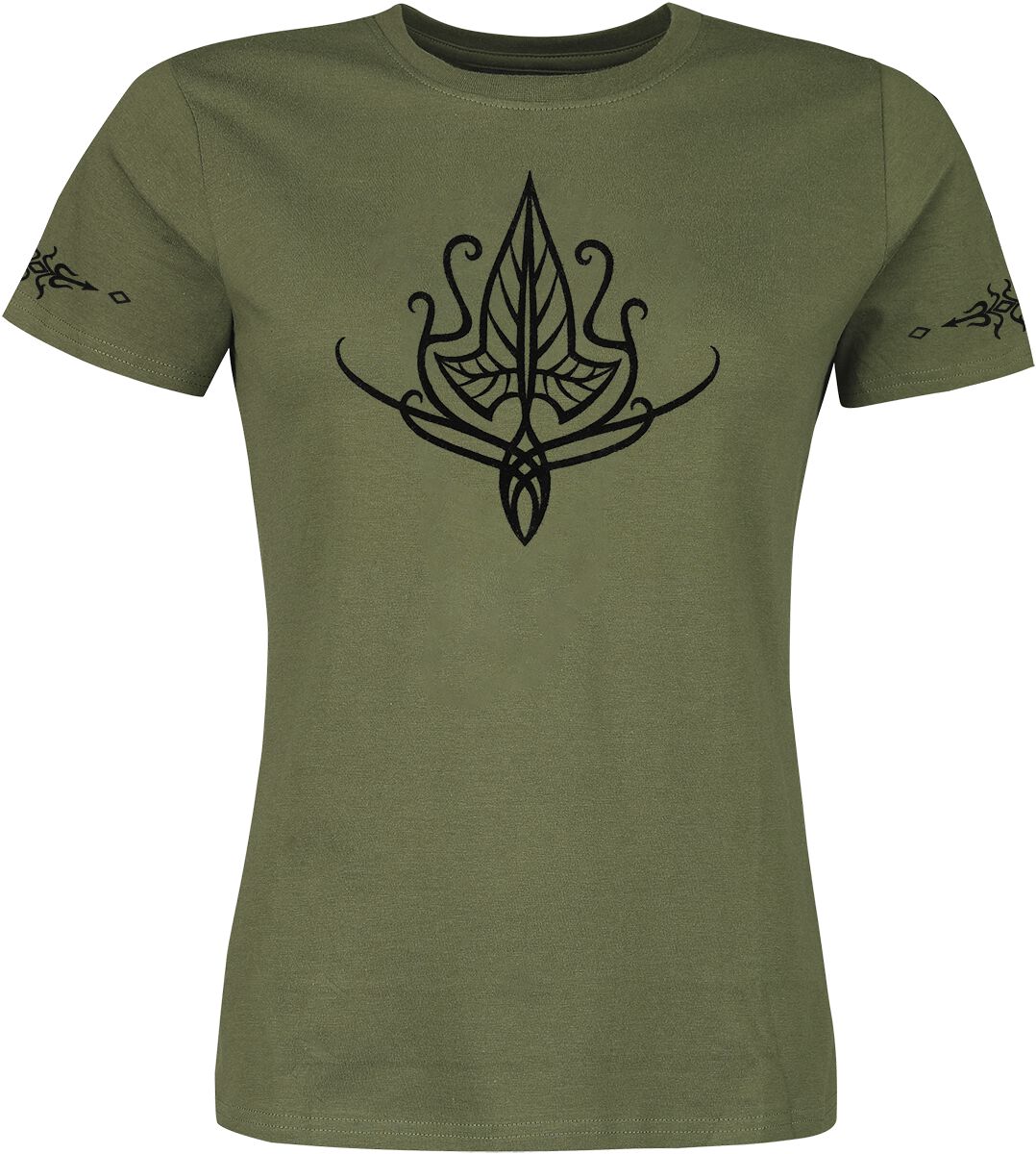 T-Shirt Manches courtes de Le Seigneur Des Anneaux - Elven Leaf - S à L - pour Femme - vert