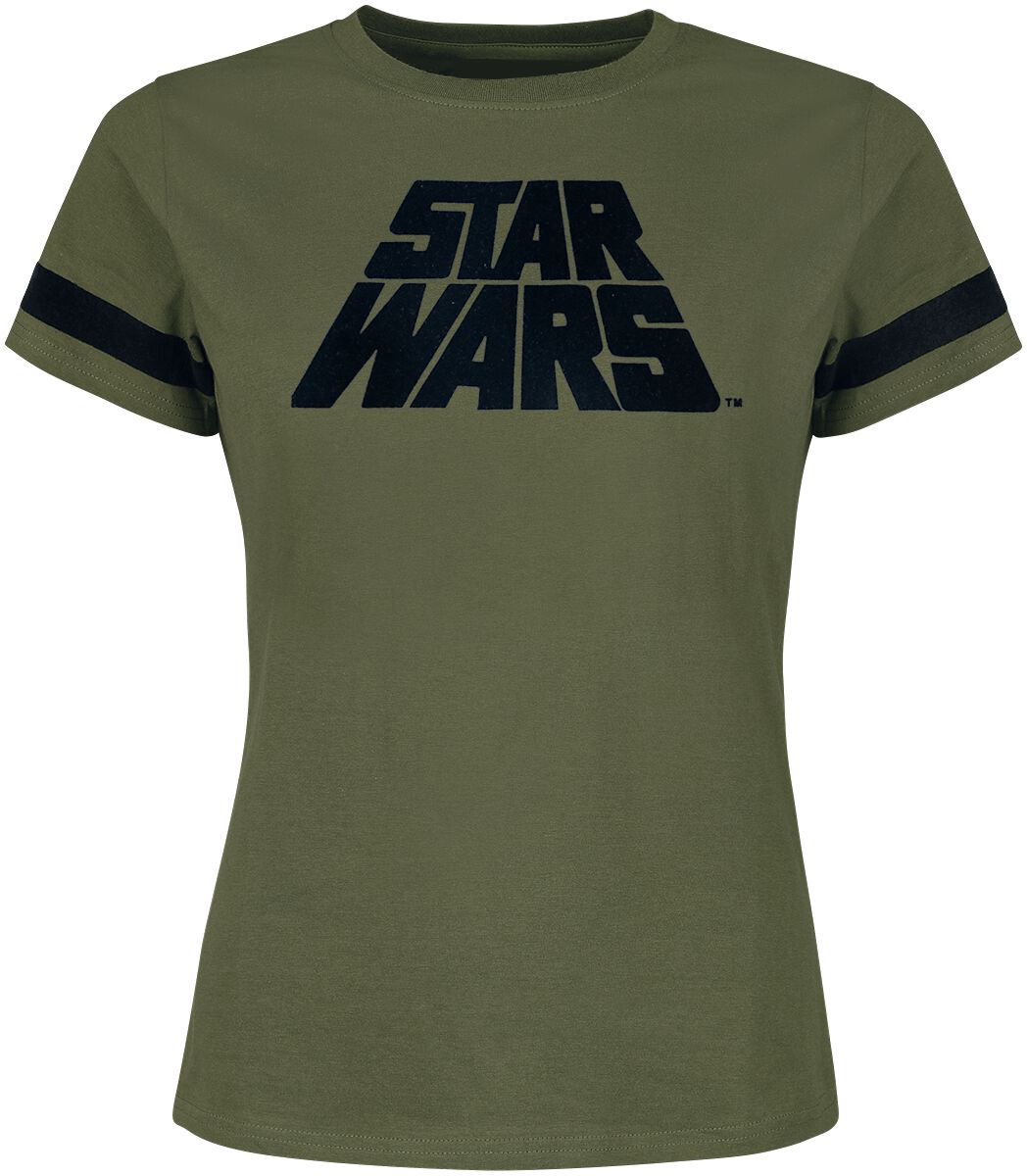 T-Shirt Manches courtes de Star Wars - Logo - S à XL - pour Femme - vert