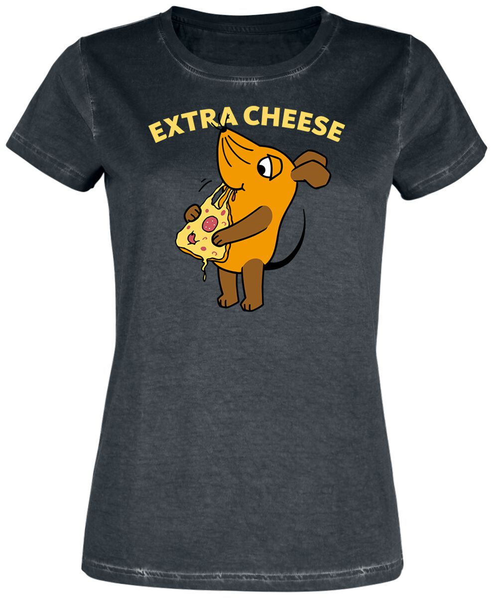 Image of T-Shirt di Die Sendung mit der Maus - Extra Cheese - L - Donna - nero
