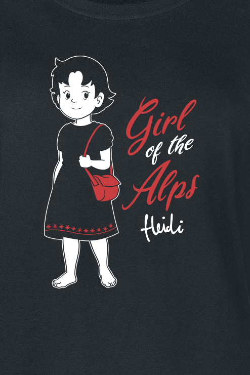 Heidi Girl Of The Alps T-Shirt schwarz